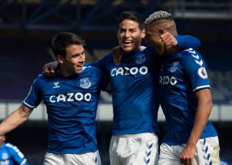 James anota, da asistencia y Everton golea en casa
