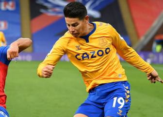James, Mina y Everton siguen en racha: victoria ante Palace