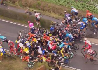 La terrible caída en la primera etapa del BinckBank Tour