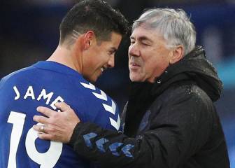 Ancelotti elogia la tarde mágica de James con Everton