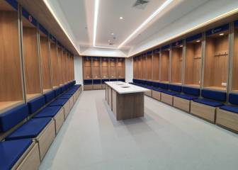 El nuevo y moderno camerino de la Selección en el Metro
