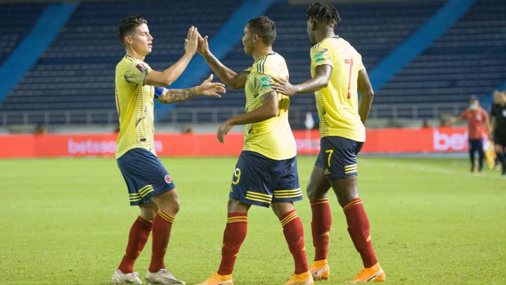 Colombia golea a Venezuela en el inicio de las Eliminatorias