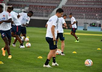 Colombia cierra la preparación para el duelo ante Chile
