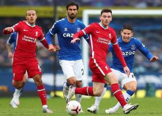 Everton y Liverpool empatan en intenso partido