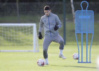 James, listo para el reto del Everton ante el United