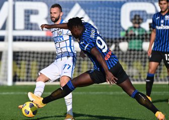 Atalanta rescata un empate ante Inter en Bérgamo