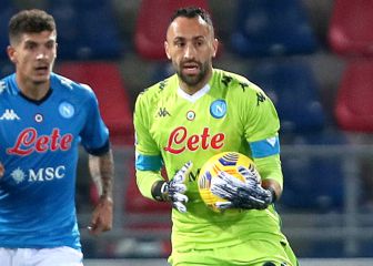 Napoli vence a Bologna con gran actuación de David Ospina