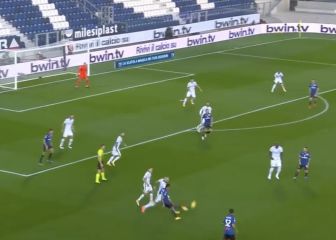 La asistencia de Luis Muriel para empatar ante el Inter