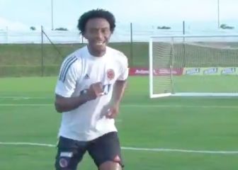 Cuadrado y Muriel, listos para brillar: ¡Golazos en práctica!