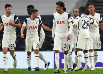 Davinson juega los 90' en la goleada del Tottenham