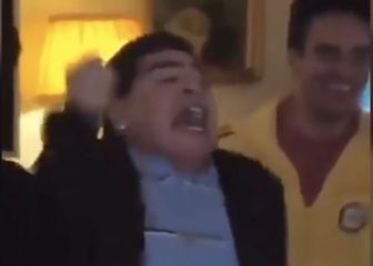Cuando Maradona celebró el gol de Mina ante Inglaterra