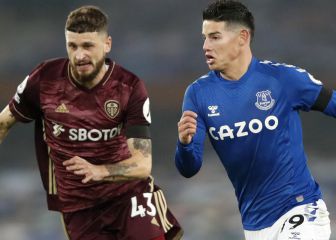 Buen partido de James pero Everton cae con Leeds