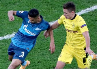 Barrios titular en la derrota de Zenit ante Dortmund