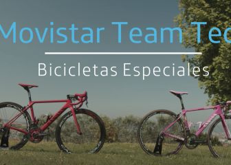 Movistar presume de las bicicletas campeonas de Nairo