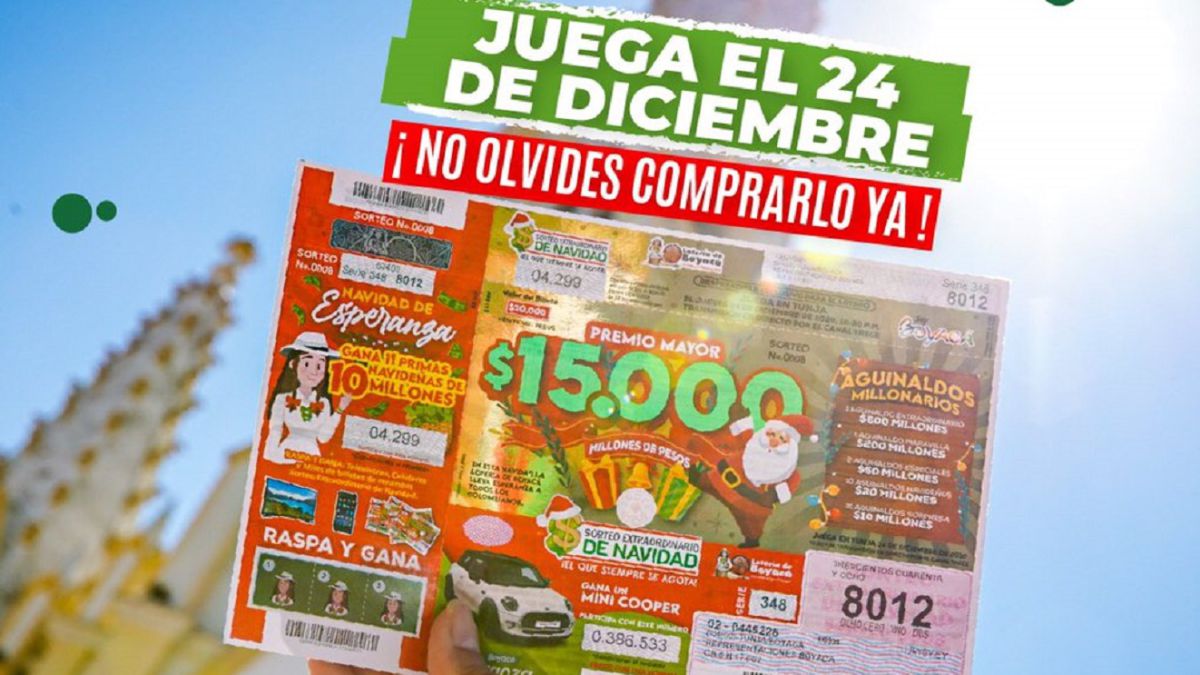 Lotería de Boyacá 2020: ¿cuándo es el sorteo ...