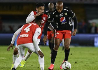 América y Santa Fe, parejos a los primeros 90' por el título