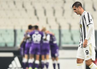 Fiorentina derrota a Juventus y Cuadrado se va expulsado