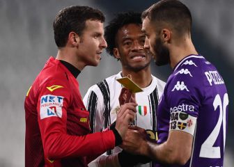 Cuadrado recibe su tercera expulsión en la Juventus