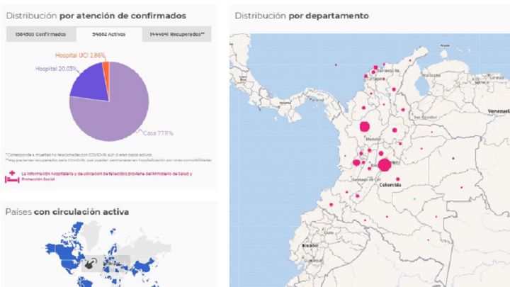 Mapa de casos y muertes por coronavirus por departamentos en Colombia: hoy, 27 de diciembre