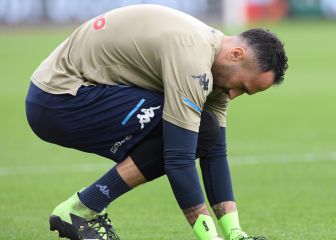 Con David Ospina, Napoli golea al Cagliari