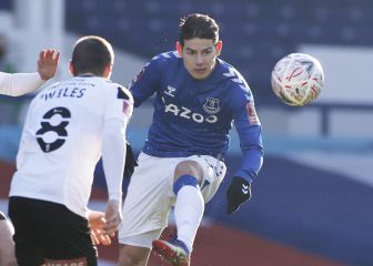 Asistencia de James para que Everton avance en FA Cup