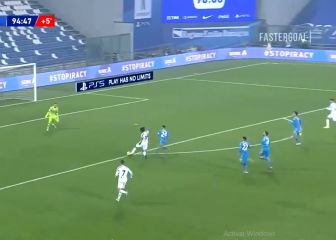 Cuadrado cede el gol y asiste a Morata tras gran carrera al 95'