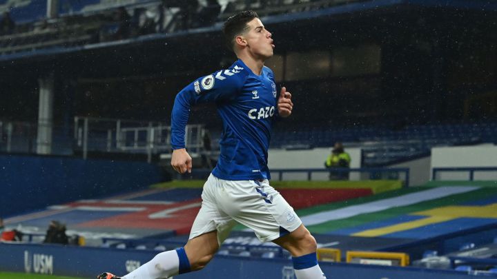 James Rodríguez, volante del Everton, habló de su adaptación y del objetivo de clasificar a Champions. Aseguró que todavía no está en su mejor nivel