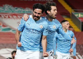 El City golea al Liverpool en Anfield y es líder de la Premier