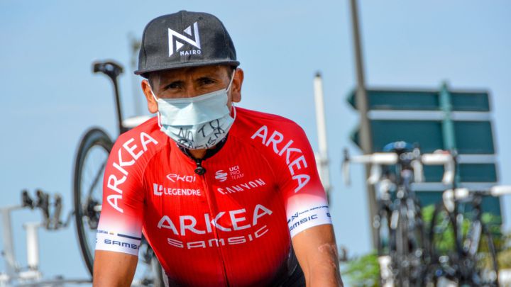 Nairo Quintana, ciclista del Arkéa, habló sobre el positivo de su padre por coronavirus y señaló que está estable. Su test dio negativo y viajará a Europa