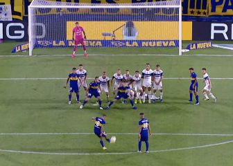 Golazo de Cardona para salvar a Boca Juniors al minuto 85