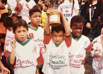 Los inicios de Román, el lateral que fue goleador de niño