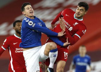 James, vital para un triunfo histórico de Everton en Anfield