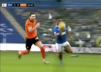 Alfredo Morelos anota tras error del portero del Dundee