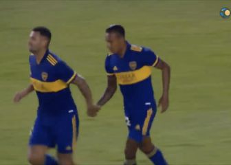 Cardona y su pase a perfecto a Villa para el gol del empate