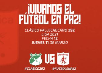 América y Deportivo Cali piden el clásico 292 en paz