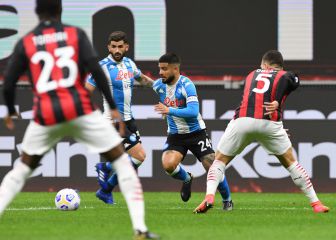 Napoli vence al Milan en San Siro con Ospina en el arco
