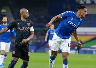 Everton, con Yerry Mina, eliminado de FA Cup por el City