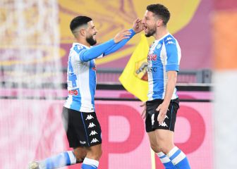 Napoli vence con autoridad a la Roma en el Olímpico