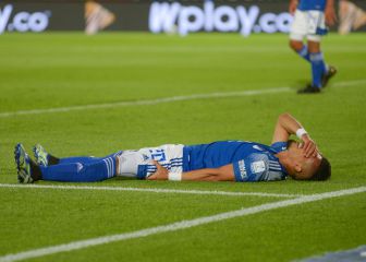 Fernando Uribe sale con molestias del Millos - Nacional