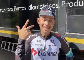 Esteban Chaves, contento con sus logros en la Volta Catalunya