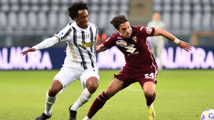 Cuadrado juega los 90' en empate de Juventus ante Torino
