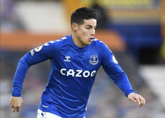 Goles y asistencias de James, garantía de puntos para Everton