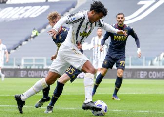 Cuadrado asiste en 45' y Juve derrota a Genoa en Turín