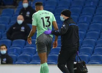Everton empata con Brighton, pero Mina sale lesionado