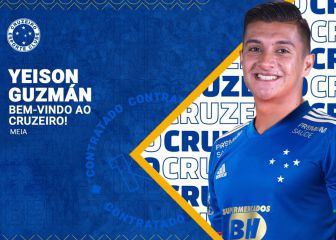 Cruzeiro hace oficial el fichaje de Yeison Guzmán
