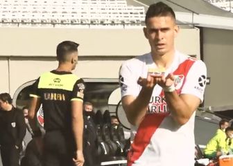 Así fue el gol de Santos Borré que dedicó a Colombia