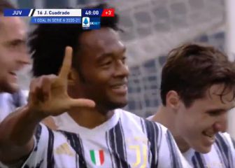 Cuadrado y su golazo con Juventus ante Inter de Milán
