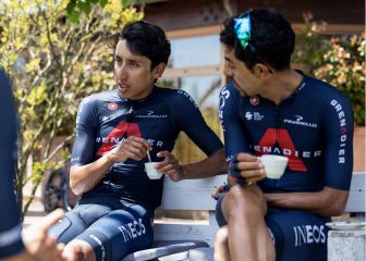Egan Bernal, tranquilo con el respaldo de Dani Martínez