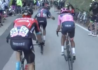 La arenga de Dani Martínez a Egan cuando Yates se escapaba