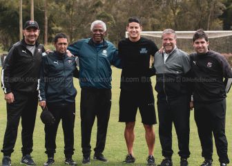 James visita entrenamiento del DIM